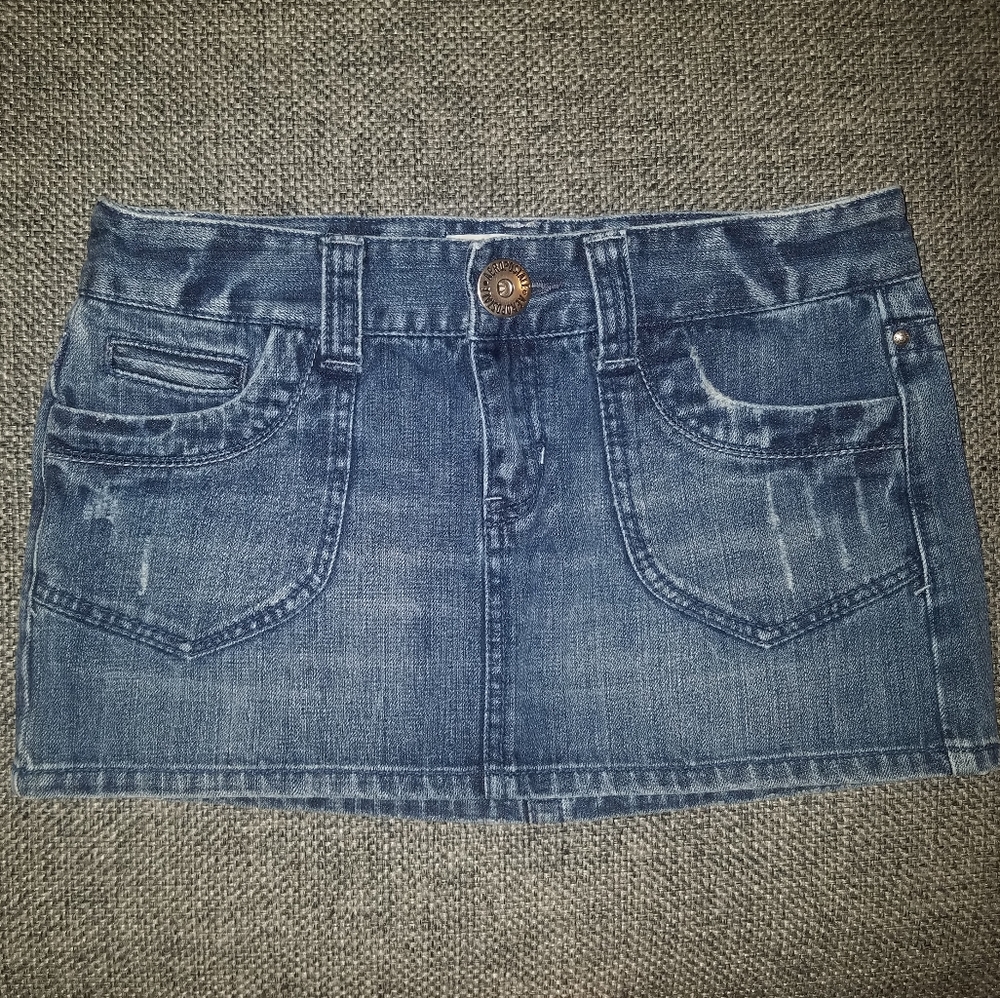 Denim Mini Skirt